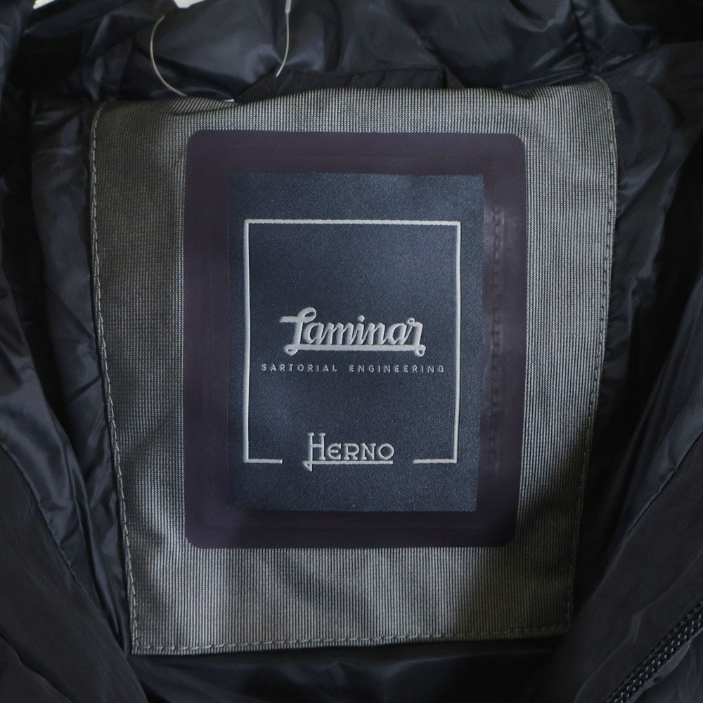 HERNO(ヘルノ) LAMINAR GORE-TEX ラミナー ゴアテックス ダブルポケット ジップアップ ダウンジャケット ブラック PI215UL-12496