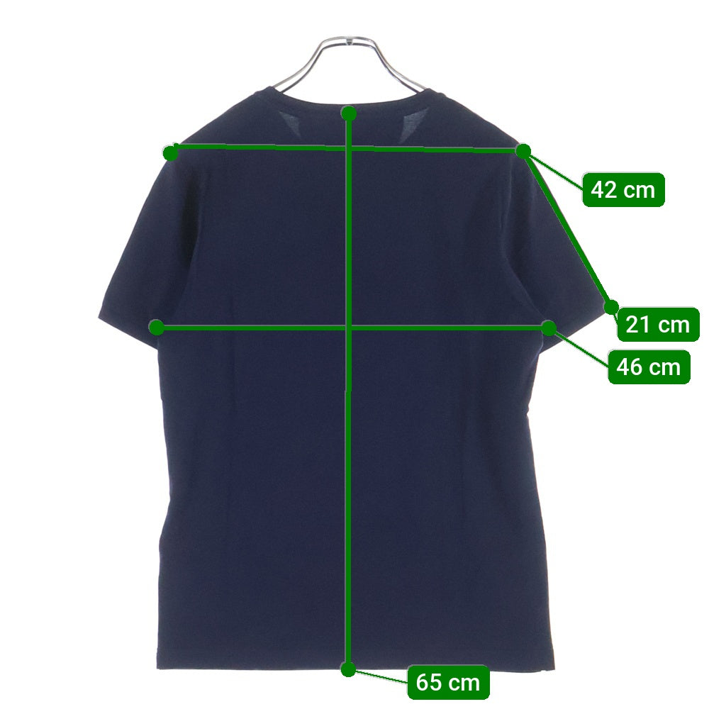 FENDI(フェンディ) フロントロゴデザイン クルーネック カットソー 半袖Tシャツ ネイビー FY0798 8CW