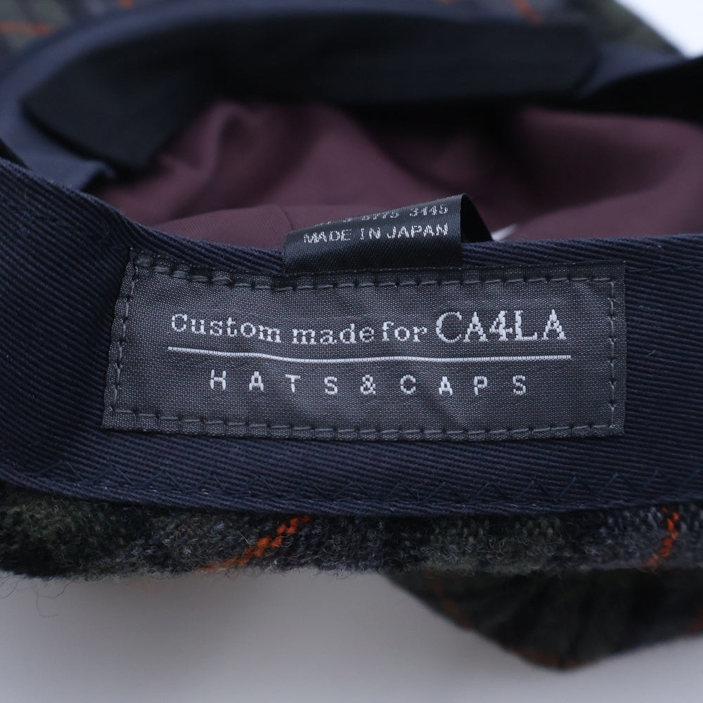 CA4LA(カシラ) KNOX ノックス ハンチング チェック ウール 帽子 マルチ
