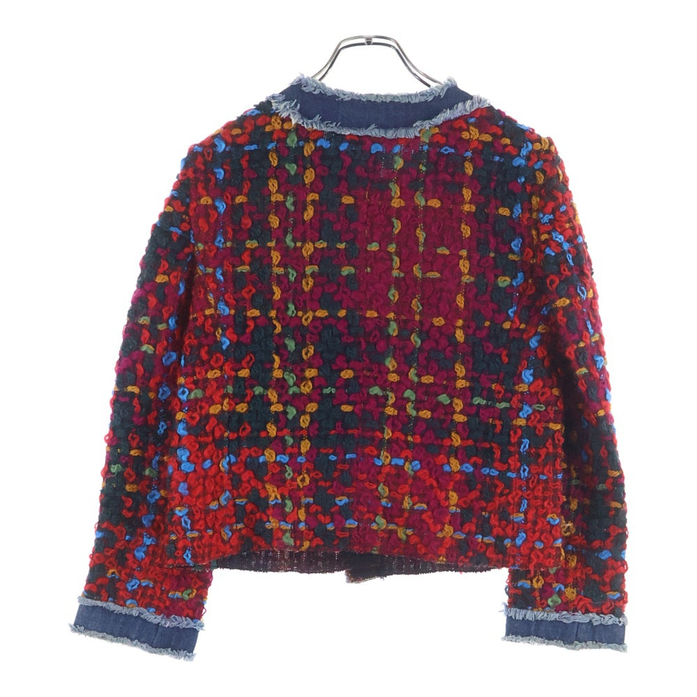 DOLCE & GABBANA(ドルチェアンドガッバーナ) デニム切り替え セットアップスーツ ウールジャケット ミニスカート レディース マルチカラー SJ0349