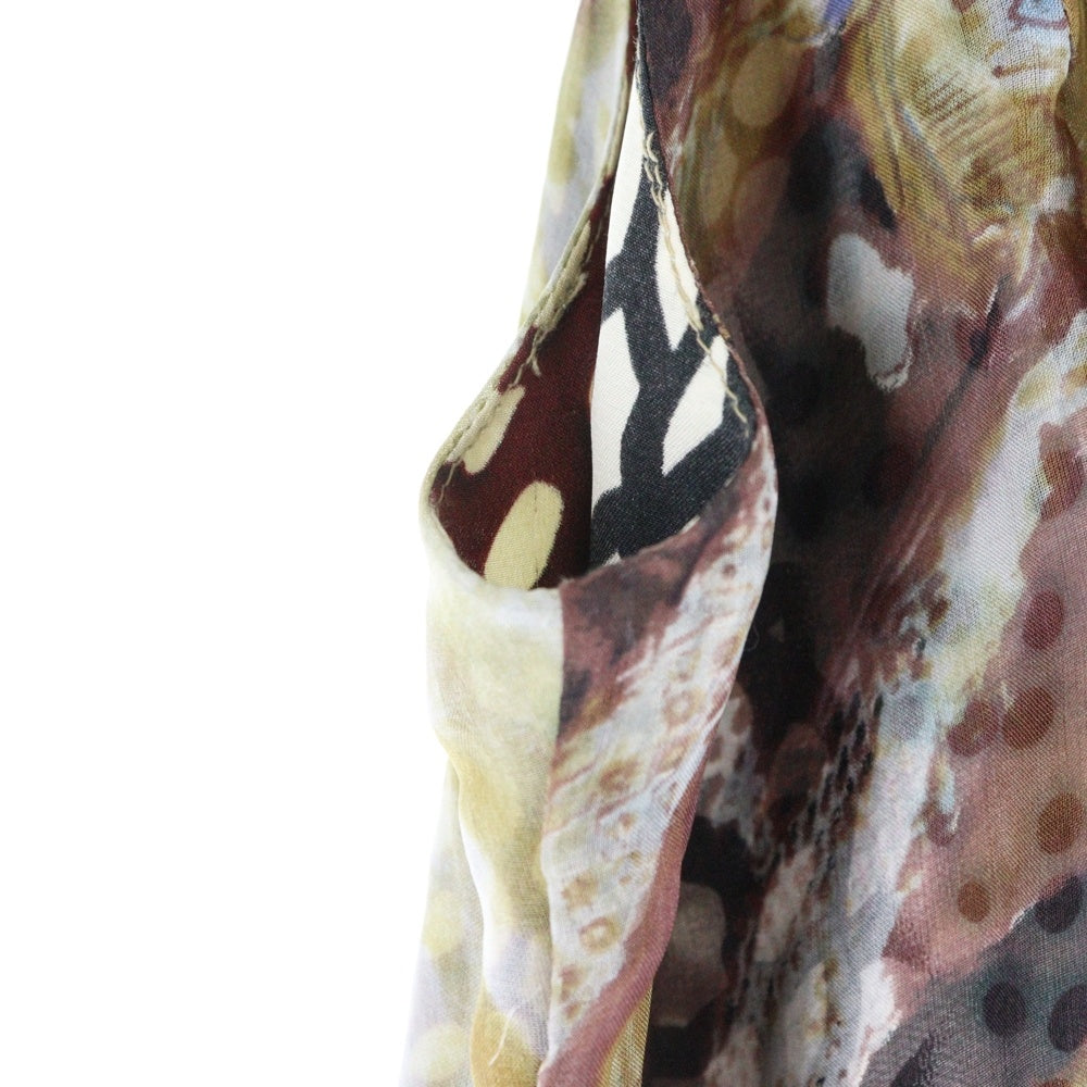 MEGHAN(メーガン) 総柄 ストーンスタッズ ノースリーブワンピース ドレス レディース マルチカラー 9H-M7625