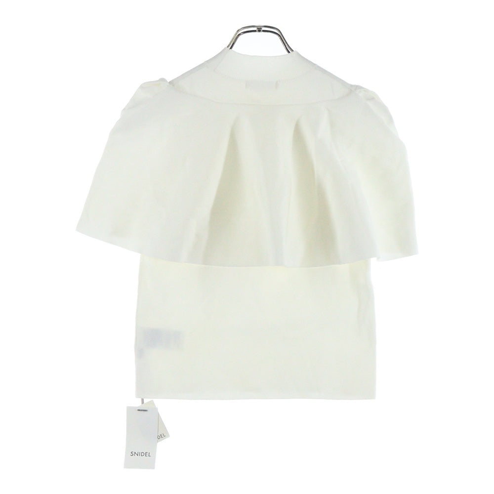 snidel(スナイデル) バックレイヤード モックネックカットソー ノースリーブTシャツ レディース ホワイト SWNT242208
