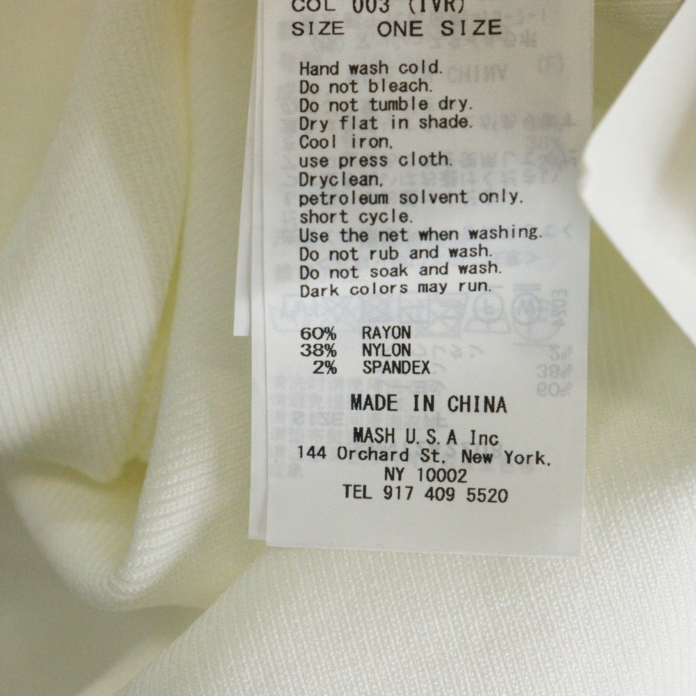 snidel(スナイデル) バックレイヤード モックネックカットソー ノースリーブTシャツ レディース ホワイト SWNT242208