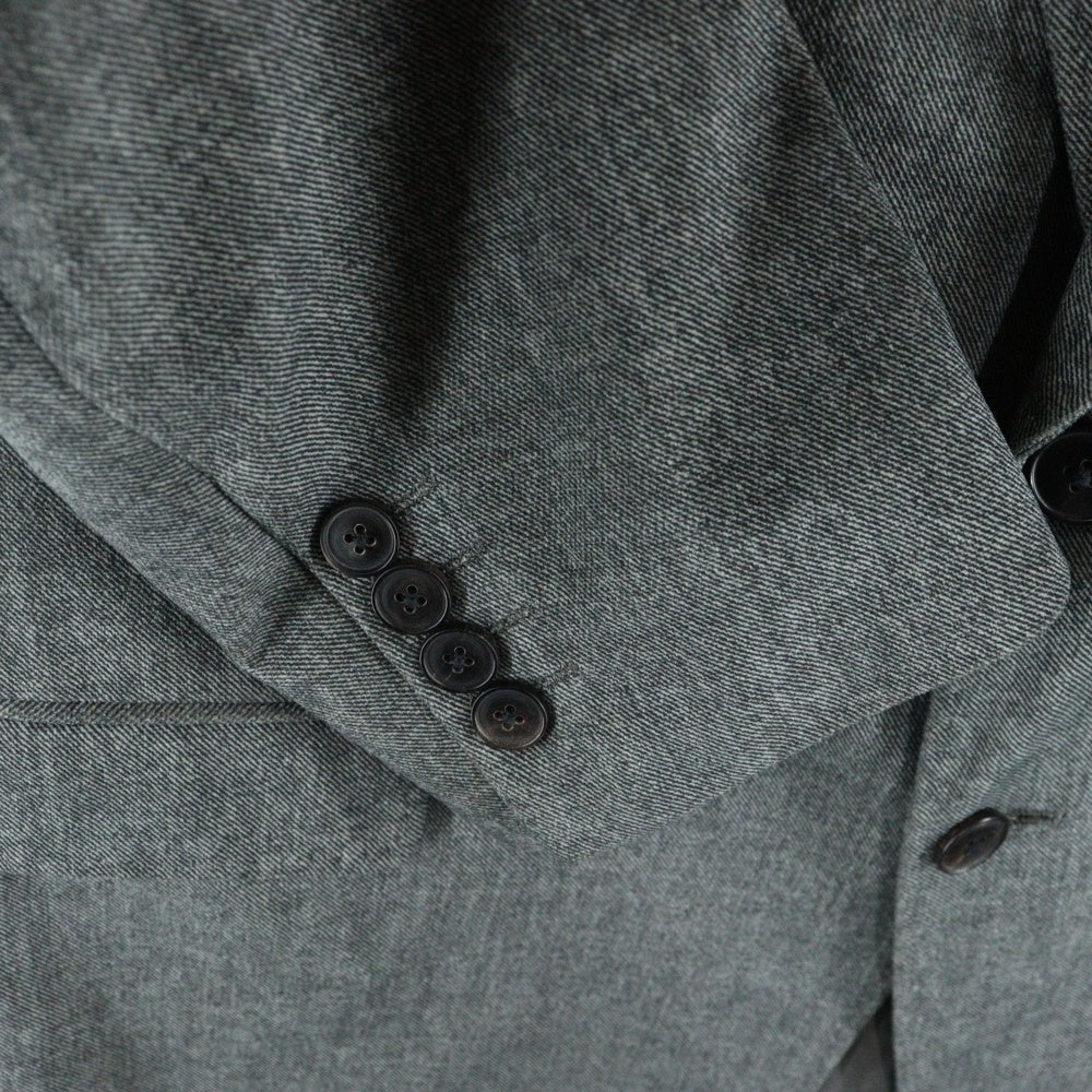 ARMANI COLLEZIONI(アルマーニ コレツィオーニ) ダブルフラップポケット ポリエステル タキシード テーラードジャケット グリーン HCGR3K