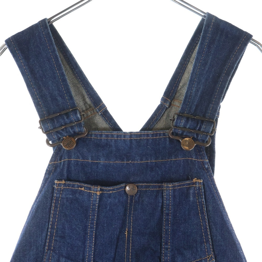 BIG JOHN(ビッグジョン) ロゴパッチ マルチポケット デニムオーバーオール ツナギ インディゴ 02320