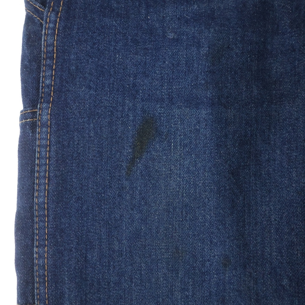 BIG JOHN(ビッグジョン) ロゴパッチ マルチポケット デニムオーバーオール ツナギ インディゴ 02320