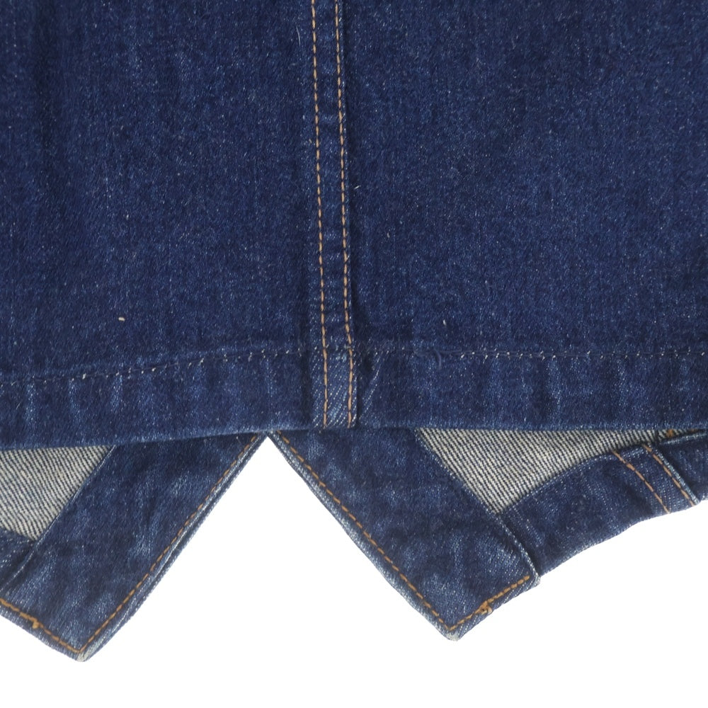 BIG JOHN(ビッグジョン) ロゴパッチ 2ポケット デニムベスト インディゴ