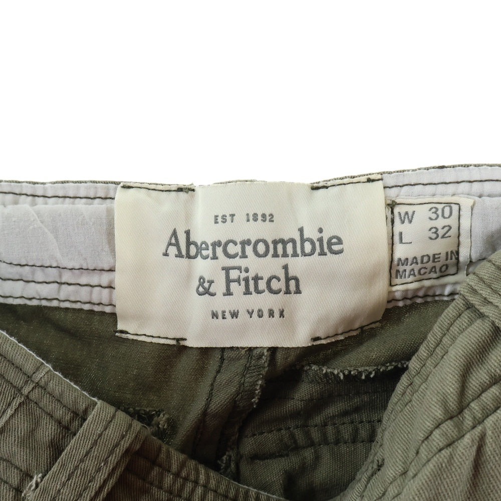 Abercrombie&Fitch(アバクロンビーアンドフィッチ) ジップフライ コットン カーゴパンツ カーキ