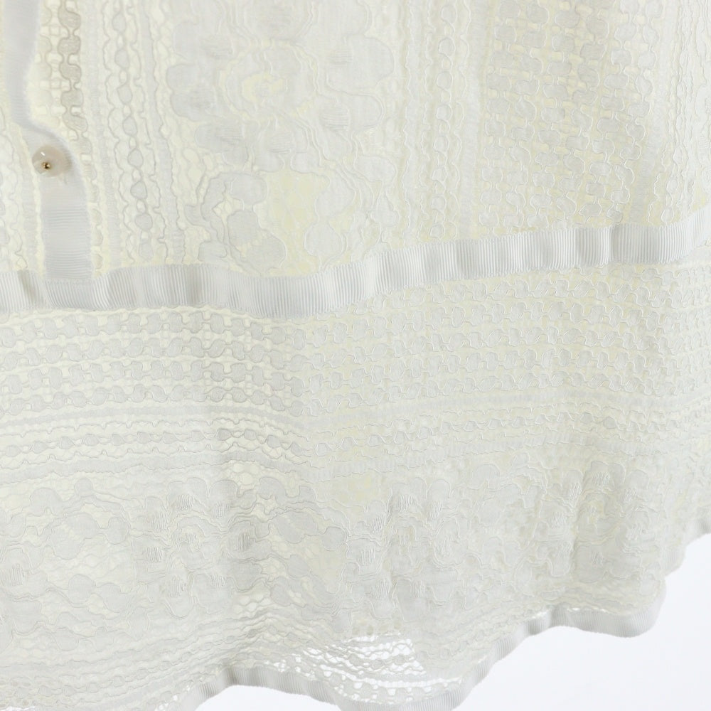 Her lip to(ハーリップトゥ) Her lip to ハーリップトゥ Le Royal Monceau Lake Dress ル ロイヤル モンソー レース装飾 半袖ロングワンピース ホワイト レディース 1251305122