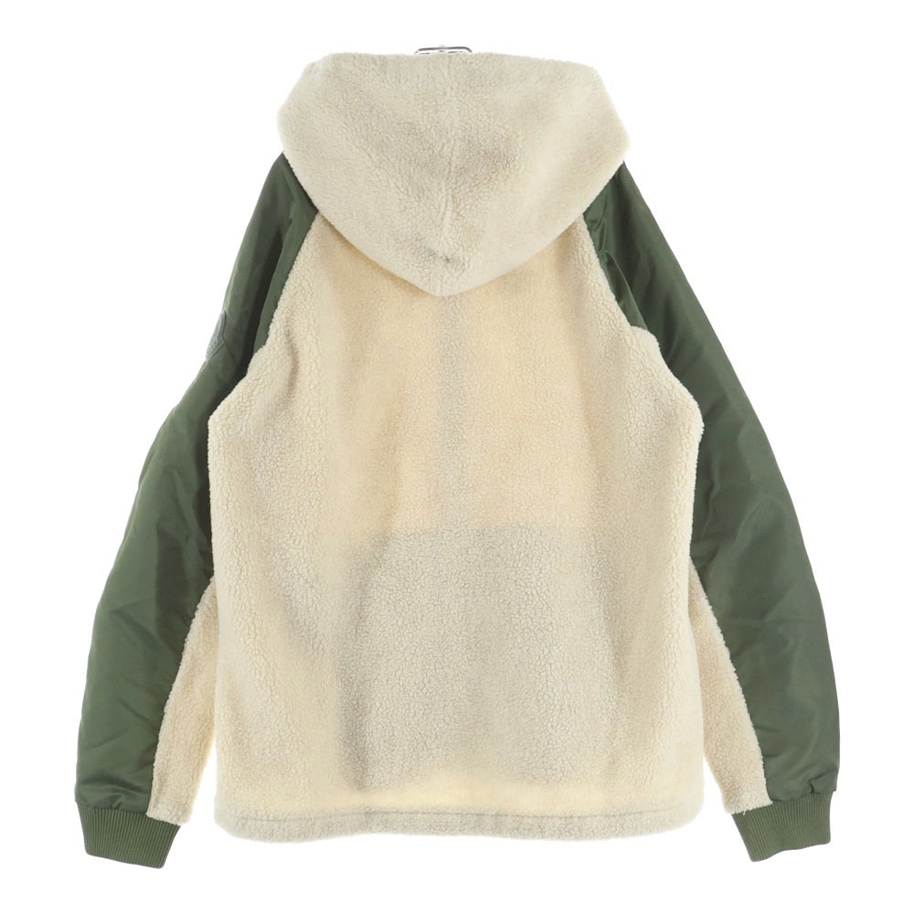 MONCLER(モンクレール) 21AW MAGLIA CARDIGAN マグリア ジップアップボアパーカー フーディー ベージュ/カーキ G20918G00014