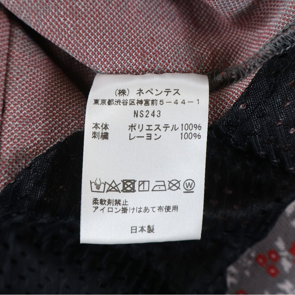 Needles(ニードルス) TRACK PANT フラワー 総柄 トラック パンツ グレー/レッド NS243