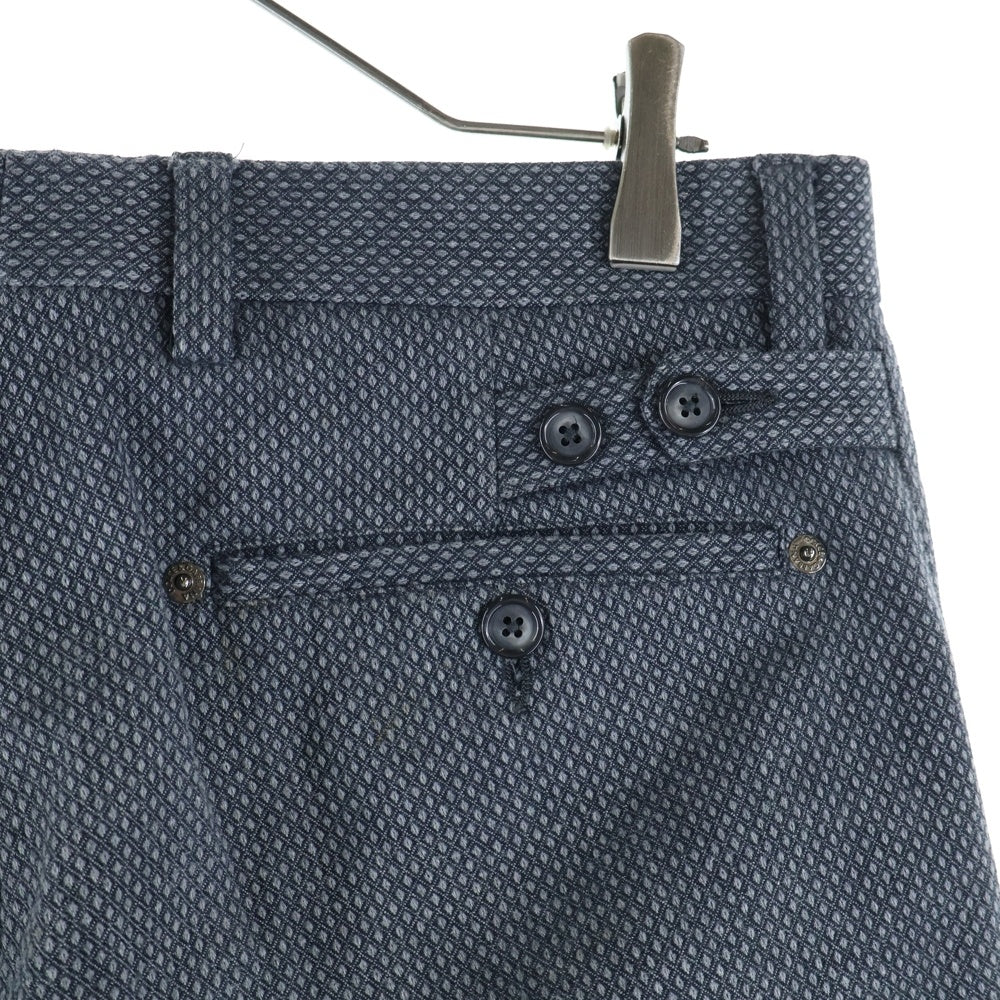 DOLCE & GABBANA(ドルチェアンドガッバーナ) イタリア製 コットンヘリンボーン マルチポケット テーパードパンツ グレー G6FZAT