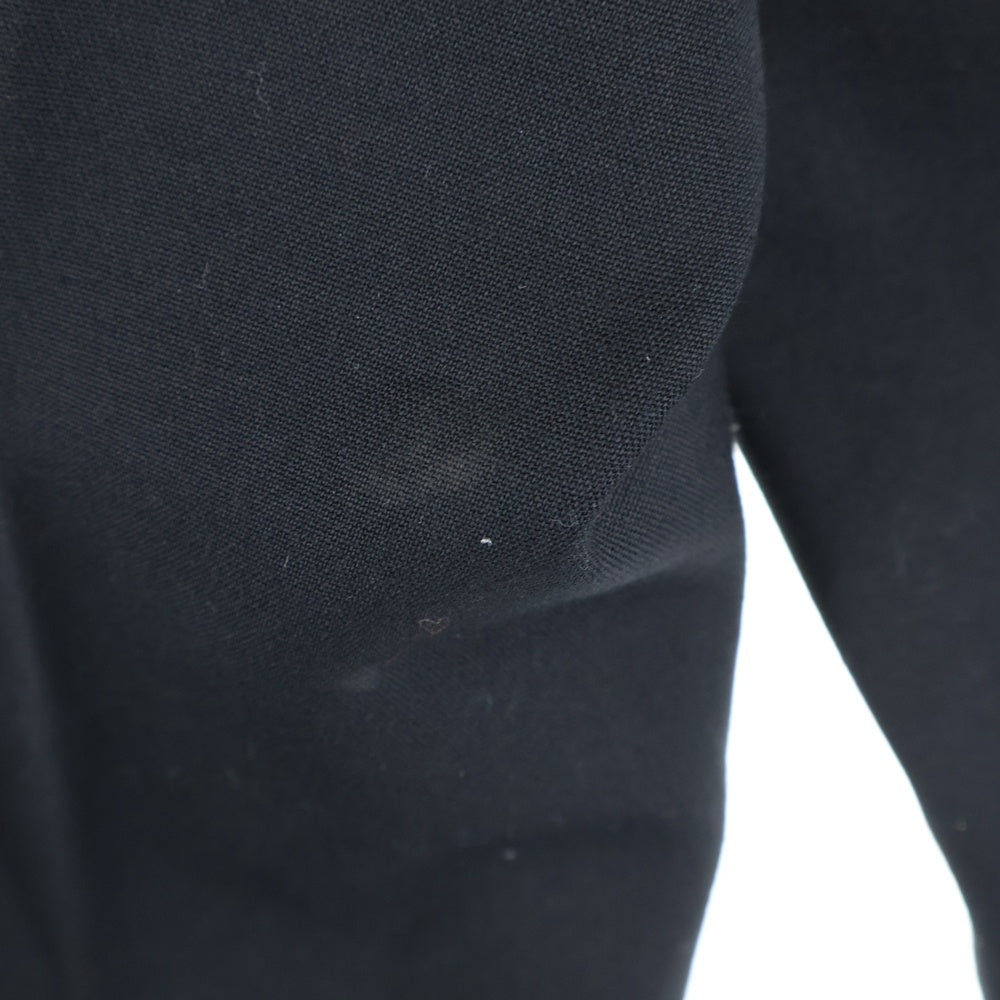 DSQUARED2(ディースクエアード) ウール混 裾サイドジップ テーパードスラックスパンツ ブラック S74KB0309