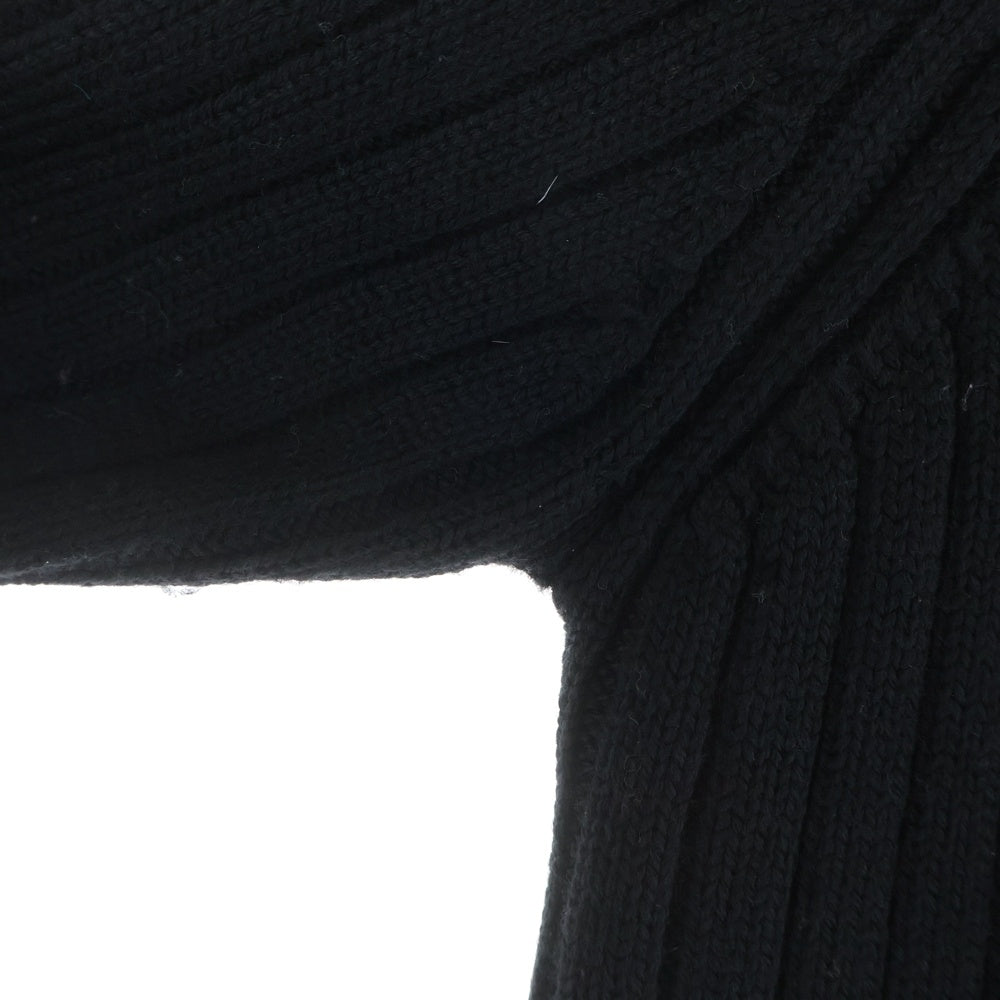 FENDI(フェンディ) 21AW フロントロゴエンブロイダリー クルーネックニットセーター ブラック FZY451 AH33