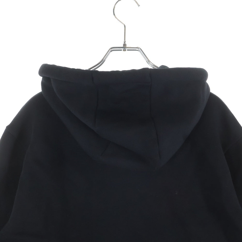 FENDI(フェンディ) ウール混 ラージドローストリング ジップアップフーディー パーカー ブラック FY0984 AHC3