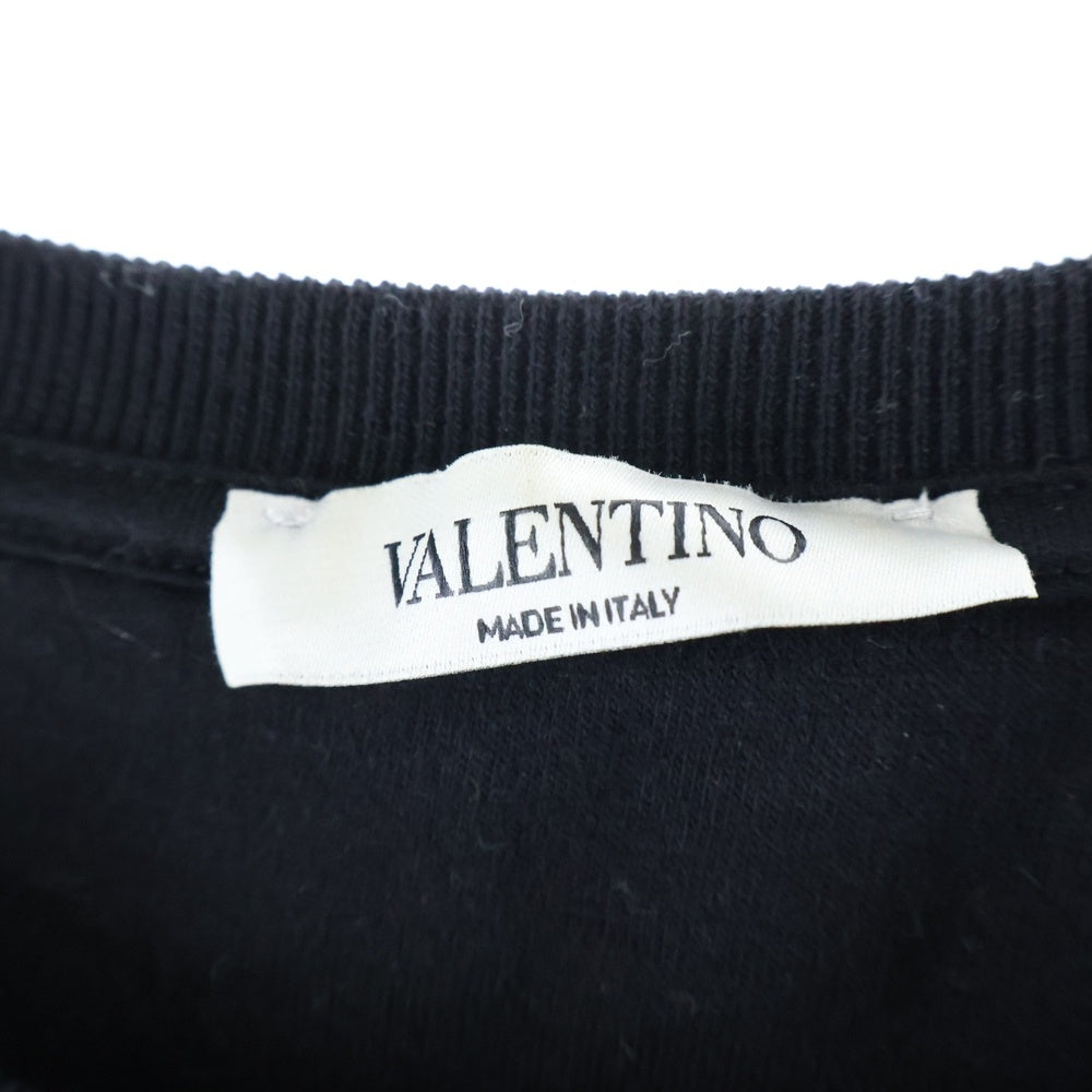 VALENTINO(ヴァレンティノ) ロゴプリント クルーネックスウェット トレーナー ブラック QV0MF 12K59I