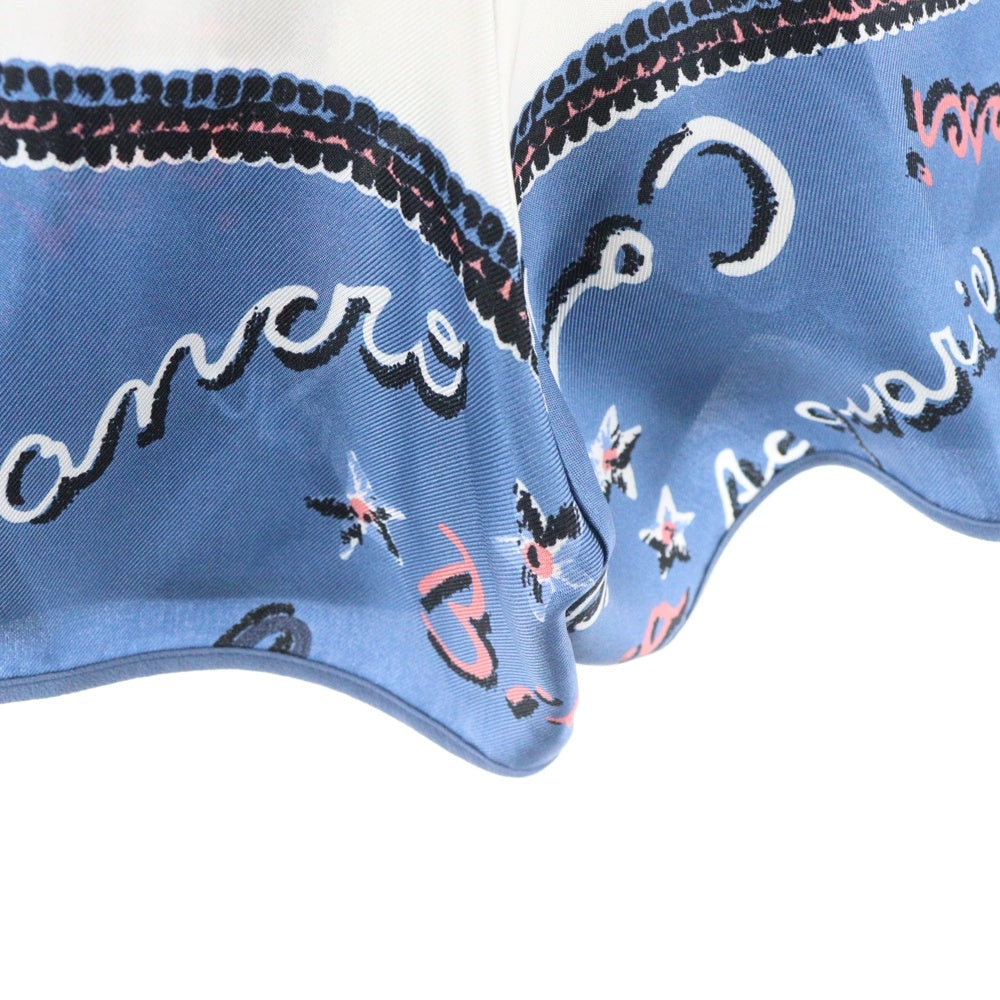 FENDI(フェンディ) ASTROLOG SILK SHORTS アストロログ 総柄プリント シルクショーツ ハーフパンツ ホワイト/ブルー FR6516 ANR4