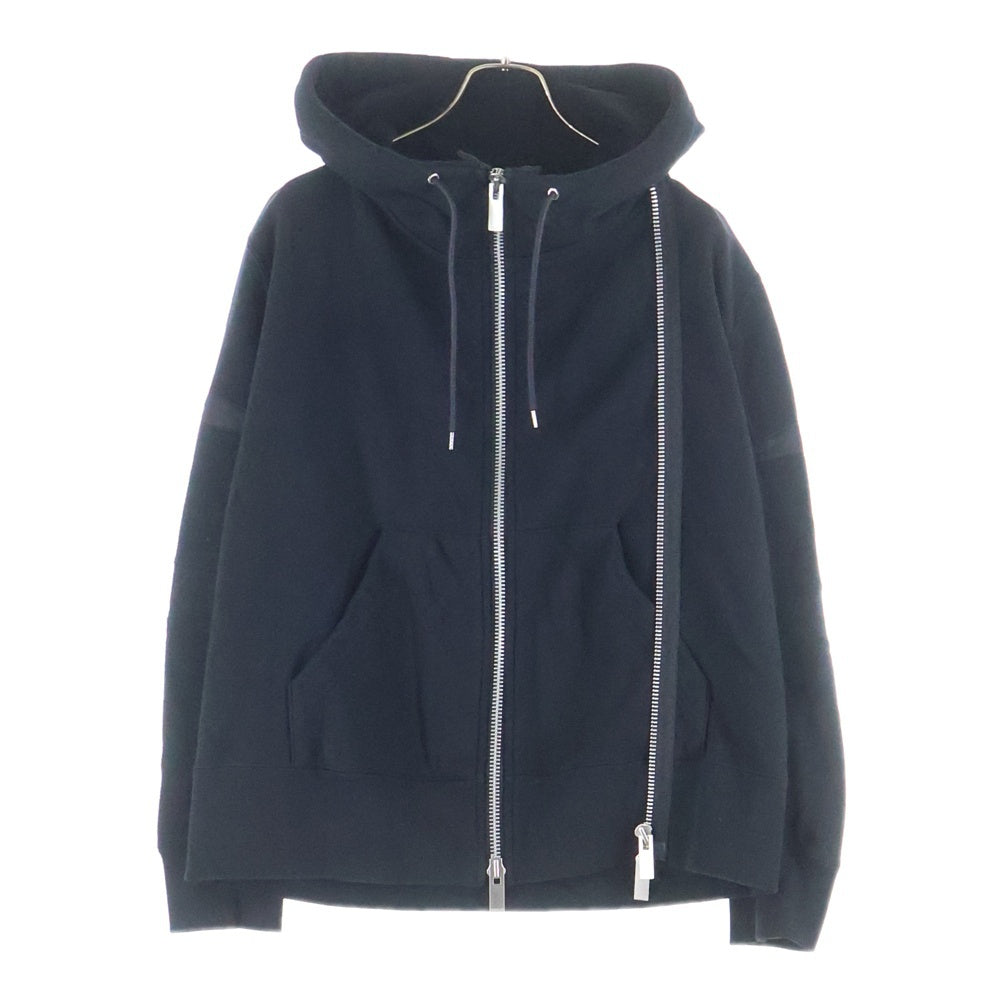 Sacai(サカイ) 20SS ジップアップパーカー ブラック 20-05041 レディース