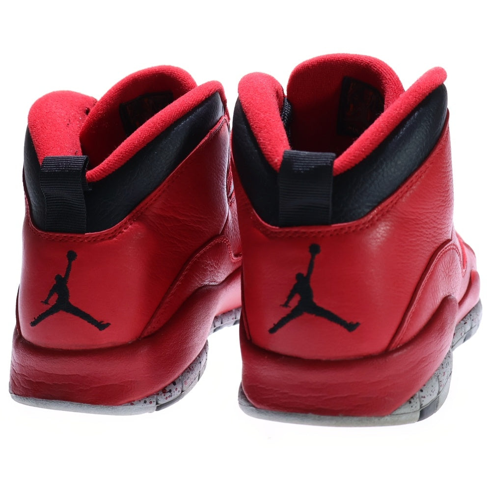 NIKE(ナイキ) 【観賞用 2014年製】AIR JORDAN 10 RETRO 30TH BULLS OVER BROADWAY エアジョーダン 30周年 ブルズオーバーブロードウェイ ミッドカットスニーカー 705178-601