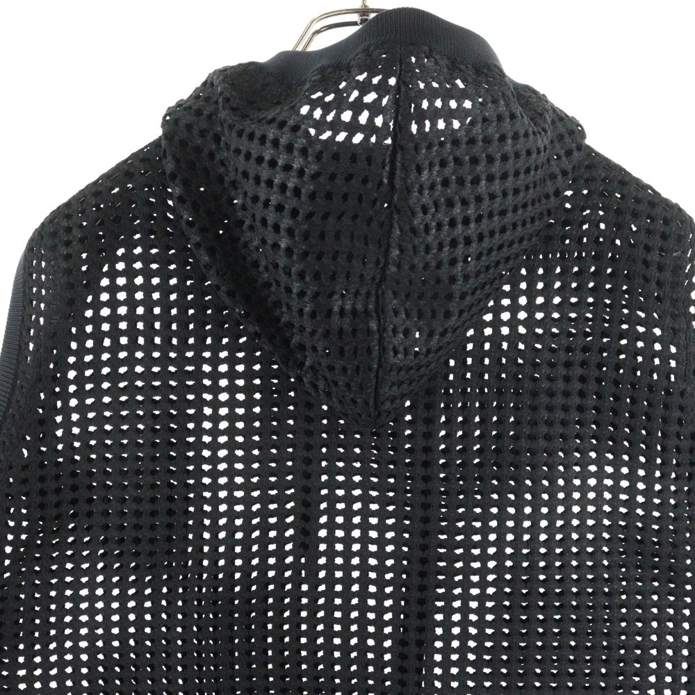 JUNYA WATANABE COMME des GARCONS(ジュンヤワタナベ コムデギャルソン) 24SS AD2023 メッシュ ノースリーブ プルオーバーフーディー パーカー ブラック JM-N006