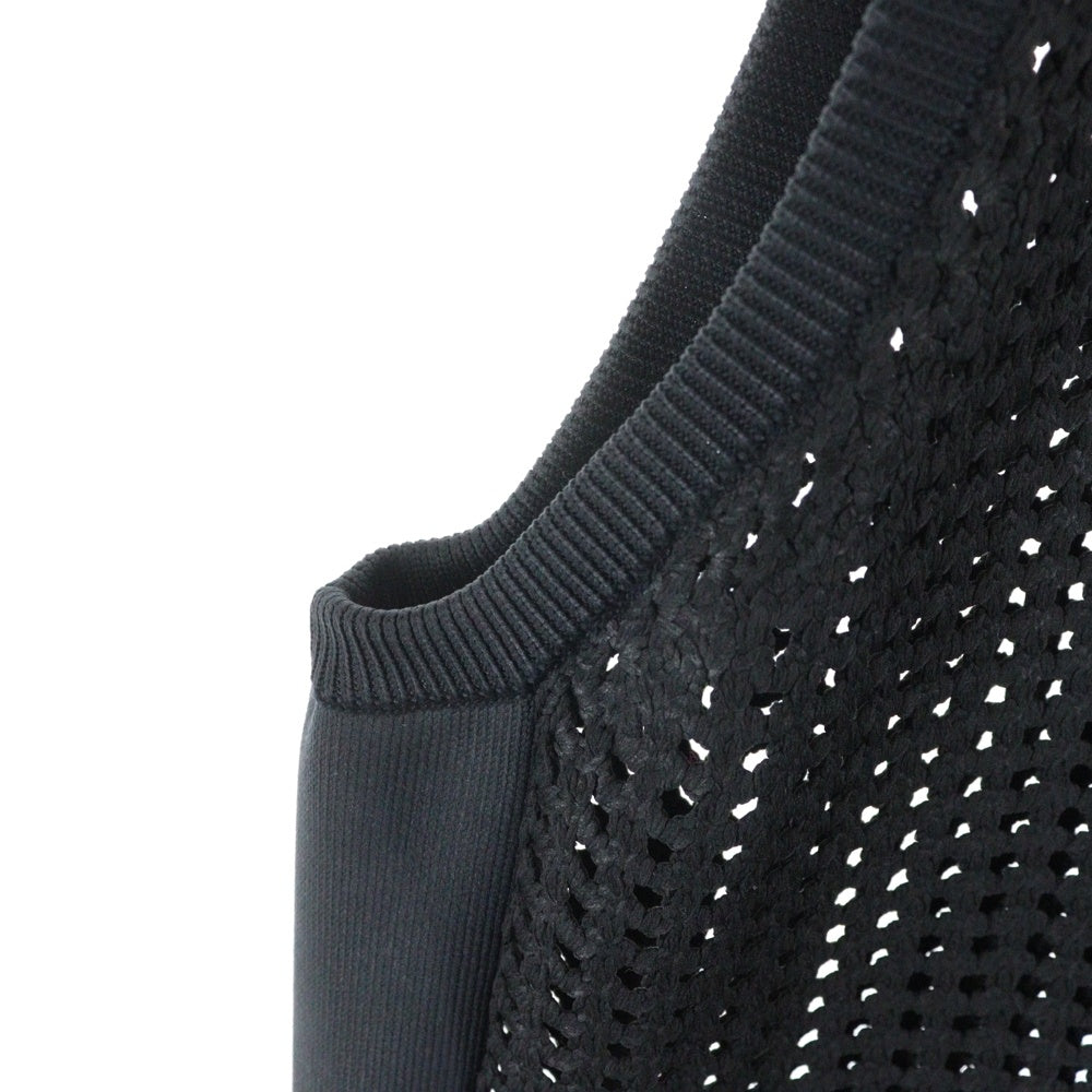 JUNYA WATANABE COMME des GARCONS(ジュンヤワタナベ コムデギャルソン) 24SS AD2023 メッシュ ノースリーブ プルオーバーフーディー パーカー ブラック JM-N006
