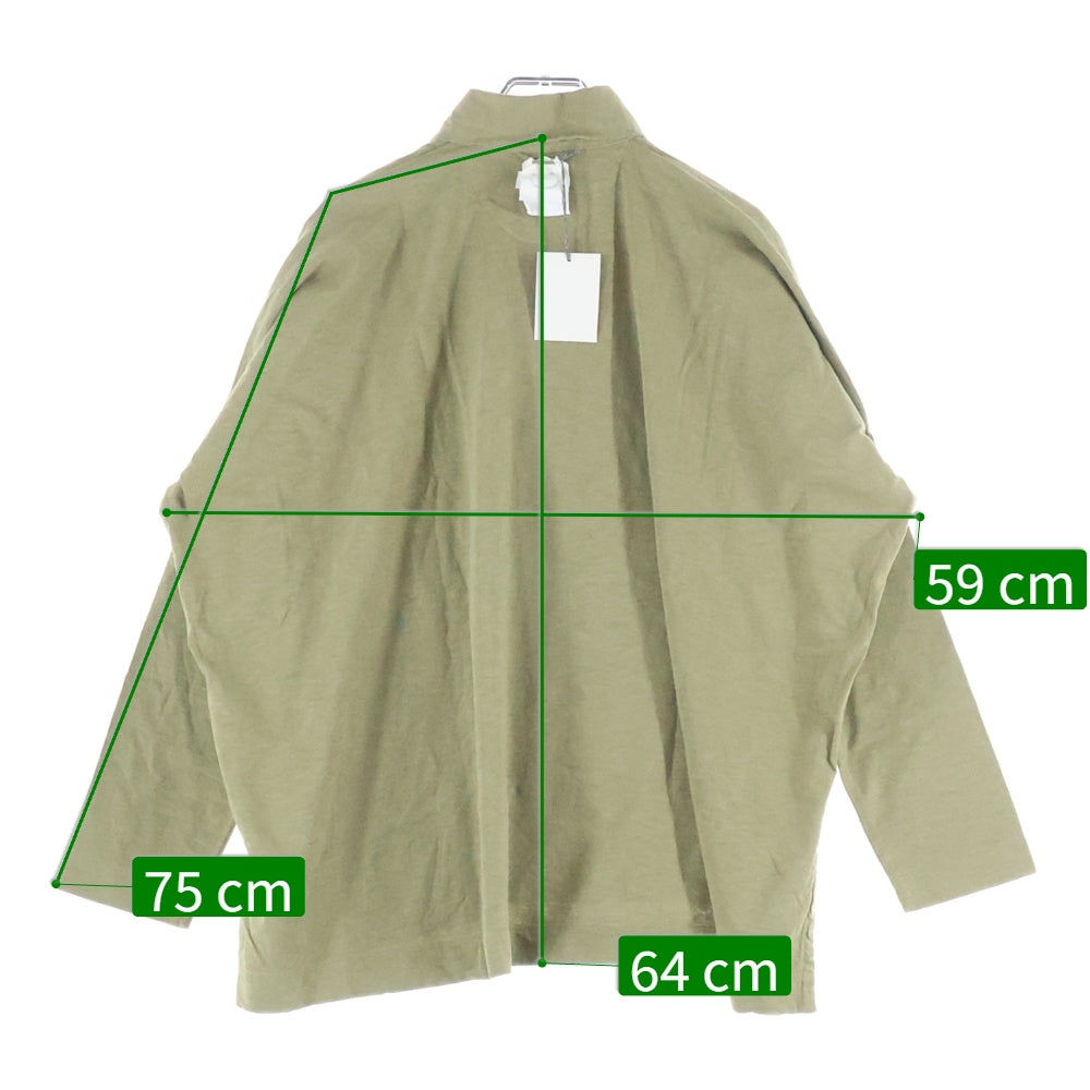 45RPM(フォーティーファイブアールピーエム) コットン オーバーサイズ 長袖ポロシャツ カーキ 50270381-62-00