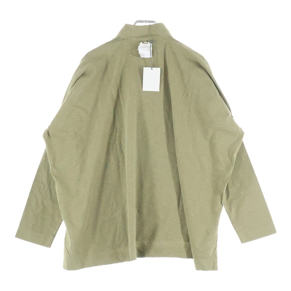 45RPM(フォーティーファイブアールピーエム) コットン オーバーサイズ 長袖ポロシャツ カーキ 50270381-62-00