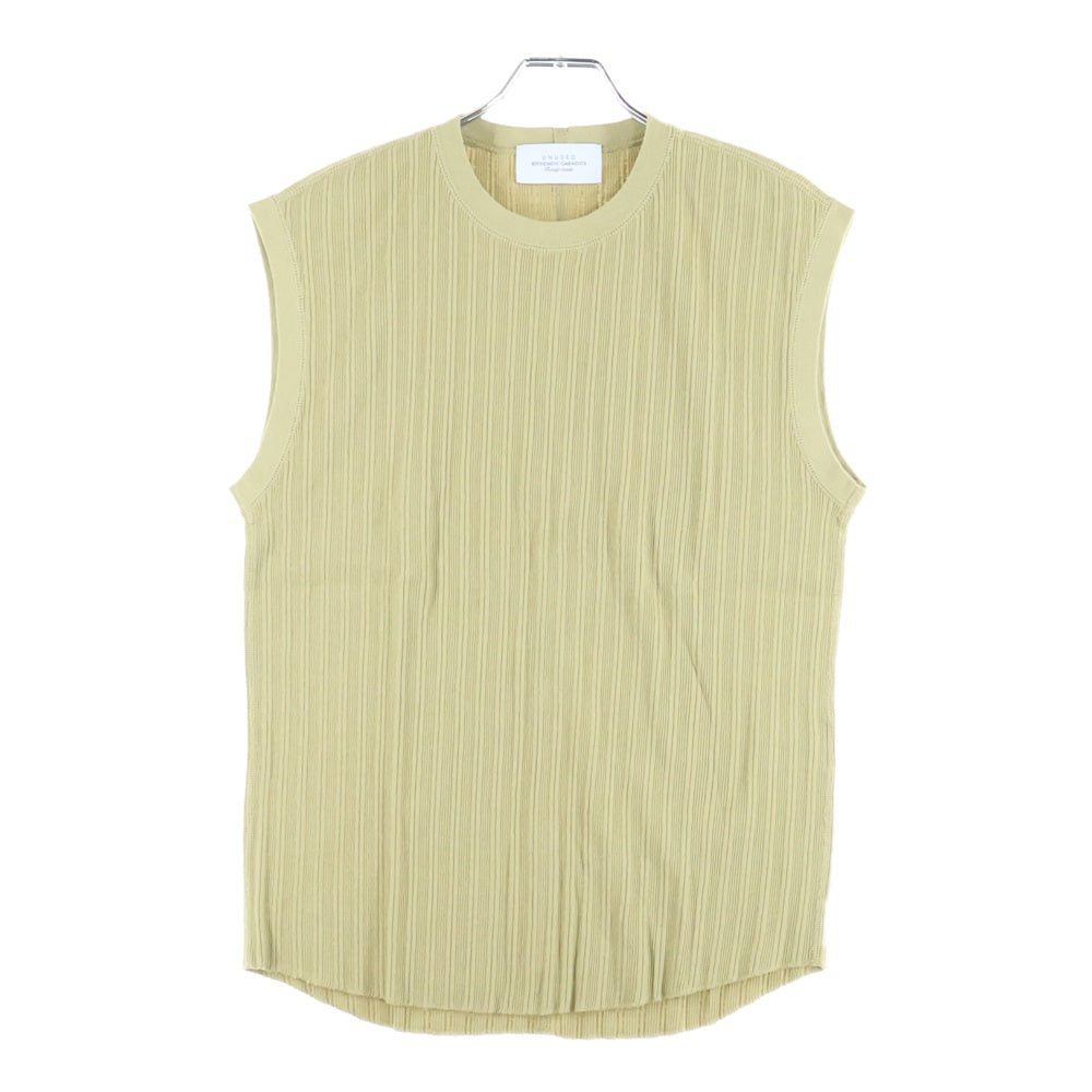 UNUSED(アンユーズド) Sleeveless Tee コットン スリーブレス Tシャツ カットソー イエロー US2413-C002S1