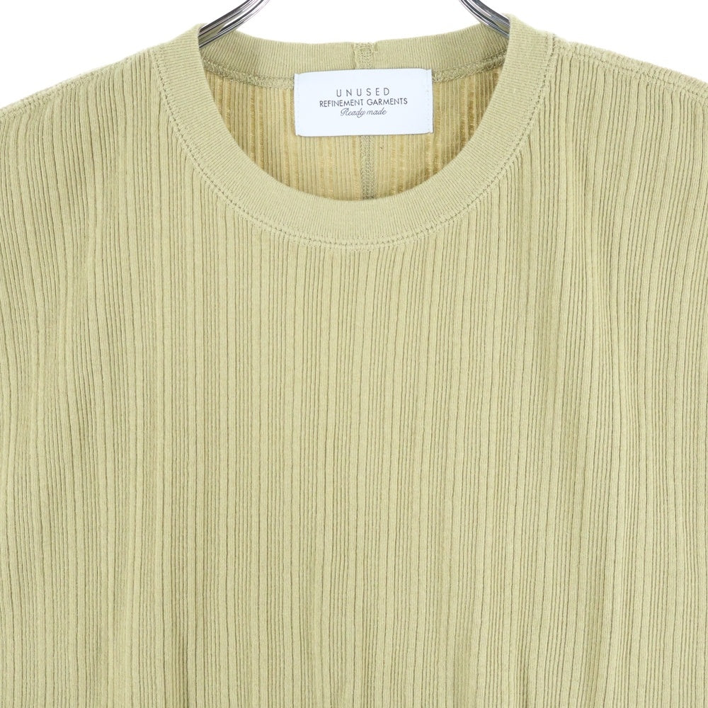 UNUSED(アンユーズド) Sleeveless Tee コットン スリーブレス Tシャツ カットソー イエロー US2413-C002S1