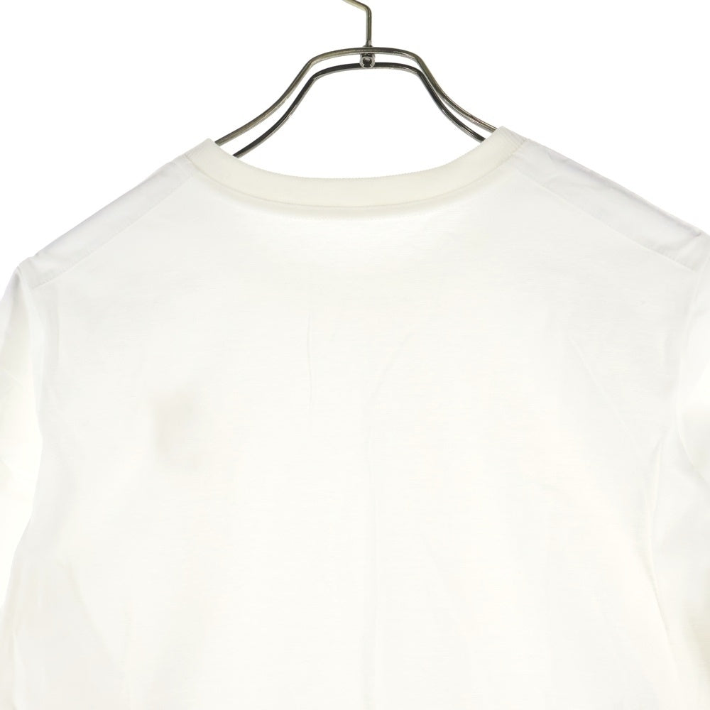 NO BRAND(ノーブランド) ANDHUE アンドヒュー シャツ切替 クルーネック 長袖Tシャツ カットソー ホワイト 13285039