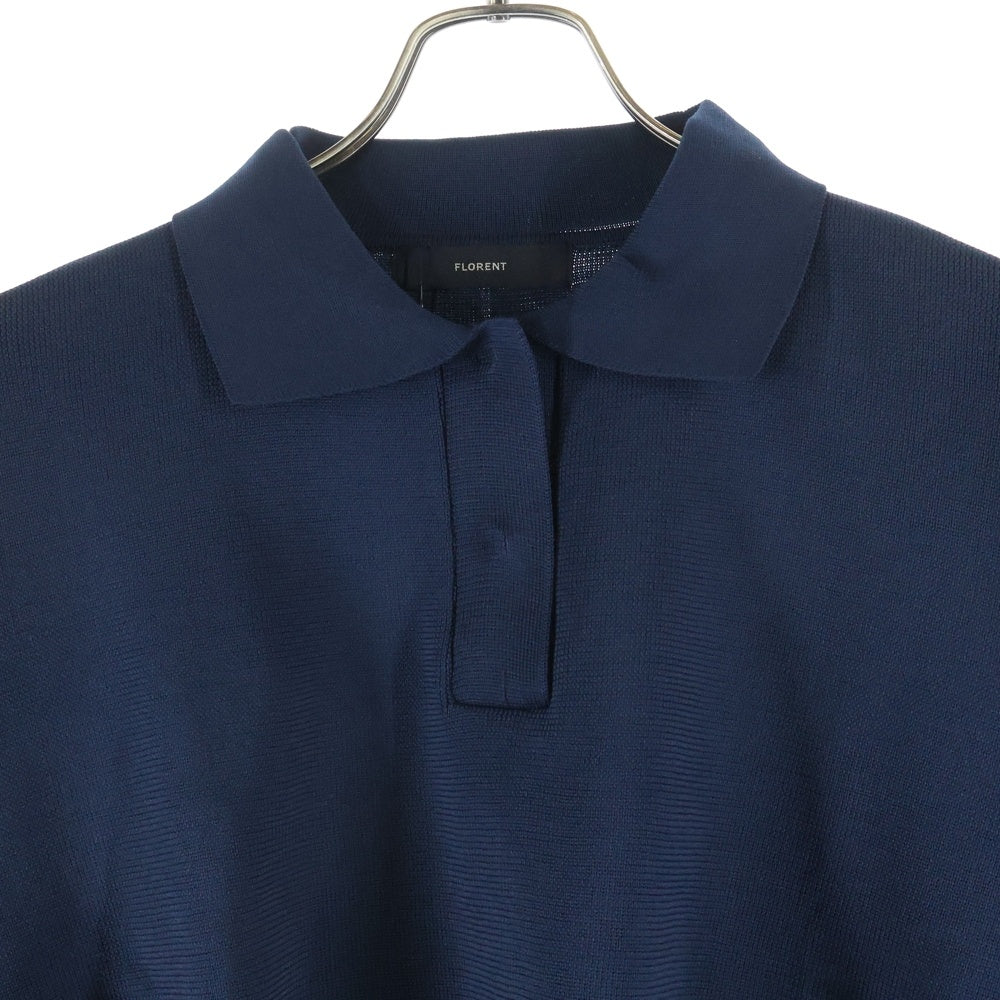 FLORENT(フローレント) FLORENT フローレント ショート丈 半袖ポロシャツ ブラック 2211F07014