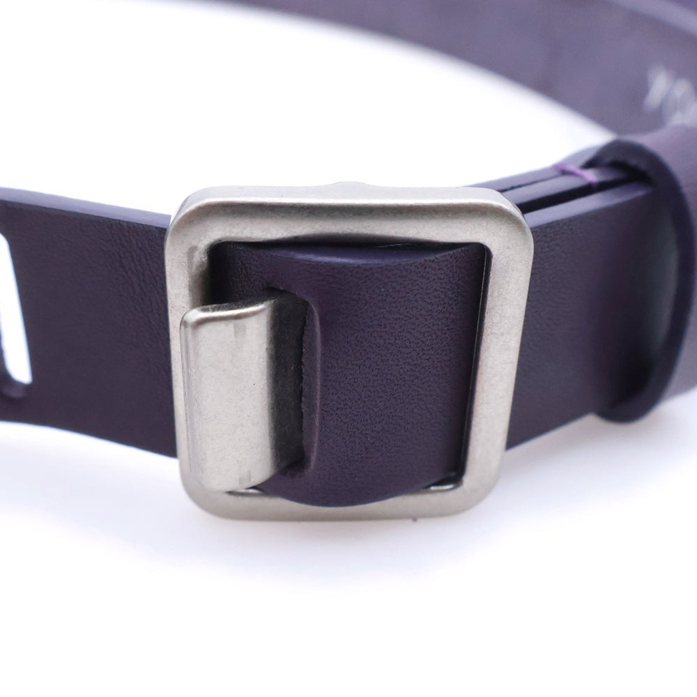 YOKE(ヨーク) Narrow Leather Belt ナロー カウレザー ベルト パープル YK22SS0361AC