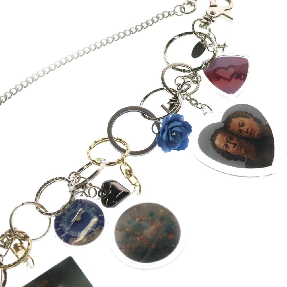 doublet(ダブレット) 24SS 10 WORDS KEYCHAIN テンワード チャーム キーチェーン ウォレットチェーン シルバー