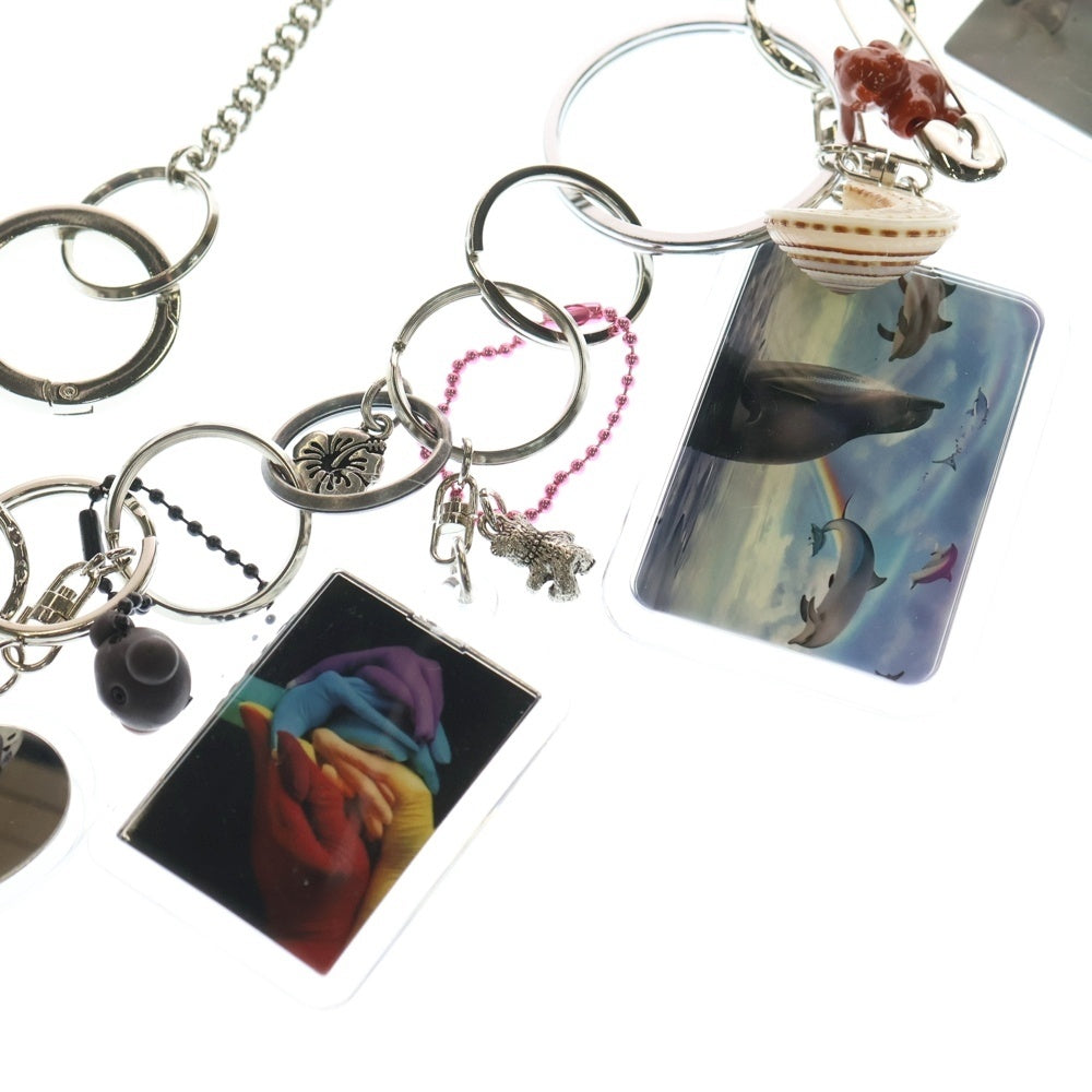 doublet(ダブレット) 24SS 10 WORDS KEYCHAIN テンワード チャーム キーチェーン ウォレットチェーン シルバー