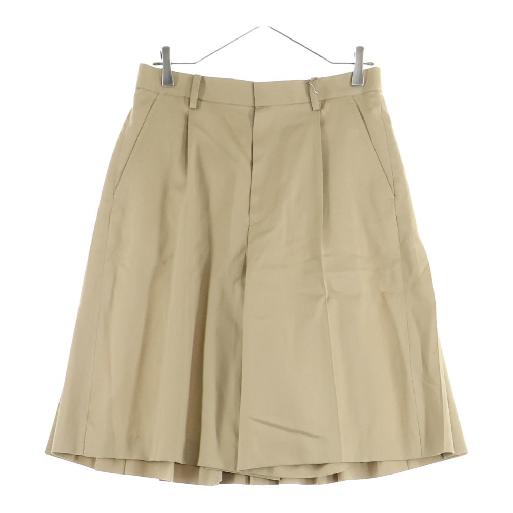 UNDERCOVER(アンダーカバー) Cotton gabber shorts コットンギャバ スカートドッキング ショーツ ハーフパンツ レディース ベージュ UP1E1511