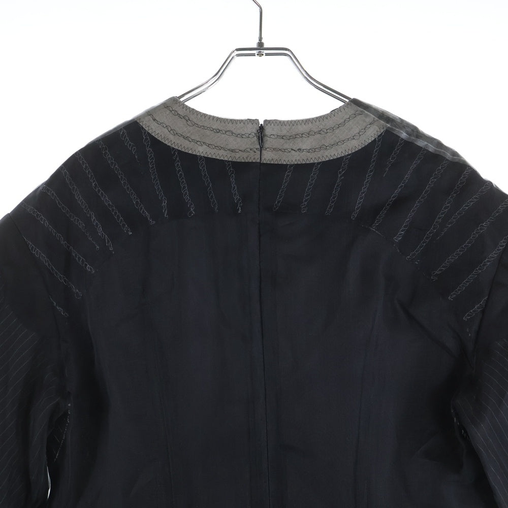 UNDERCOVER(アンダーカバー) シルク シースルーレイヤード 半袖ワンピース レディース ブラック UC1D1703