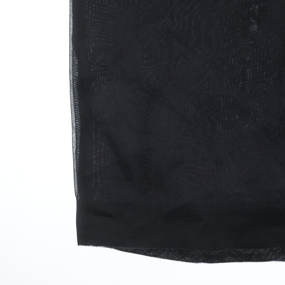 UNDERCOVER(アンダーカバー) シルク シースルーレイヤード 半袖ワンピース レディース ブラック UC1D1703