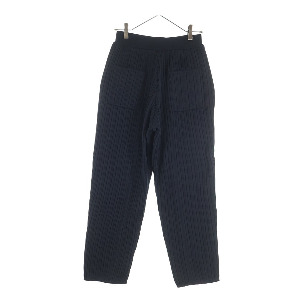 YOKE(ヨーク) 22SS PLEATED KNIT LOUNGE PANTS プリーツドニット ラウンジパンツ ブラック YK22SS0359S