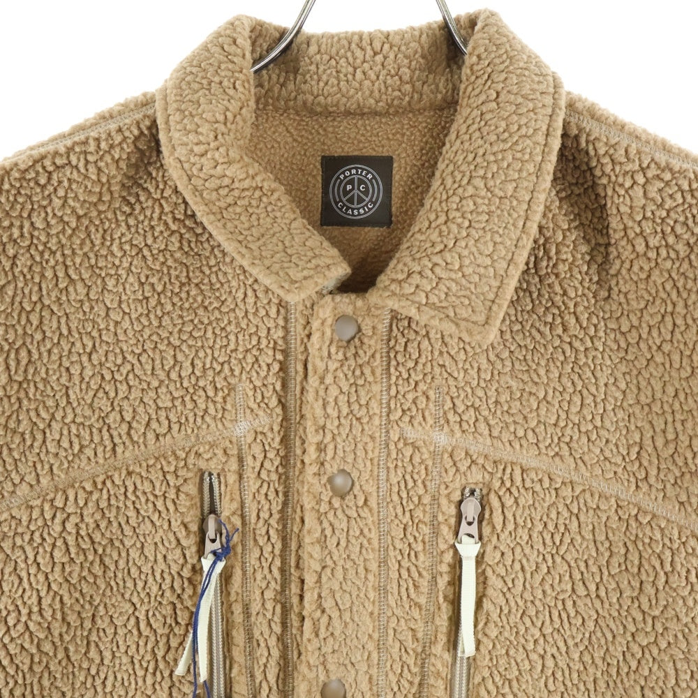 Porter Classic(ポータークラシック) POLARTEC FLEECE ZIP UP JACKET ポーラーテック フリースジップアップジャケット ブラウン