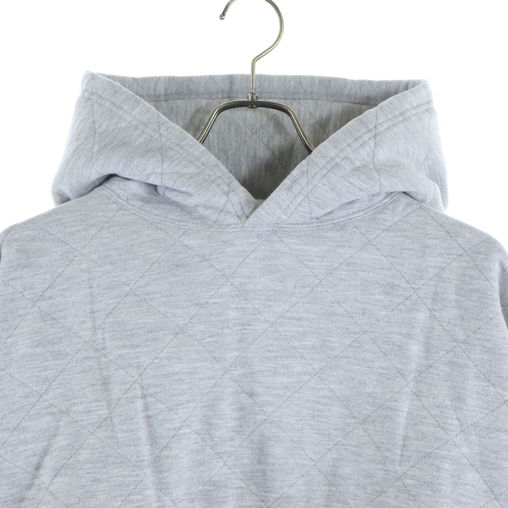 UNUSED(アンユーズド) 22SS キルティング コットン プルオーバーフーディー パーカー スウェット グレー US2267-C003S1