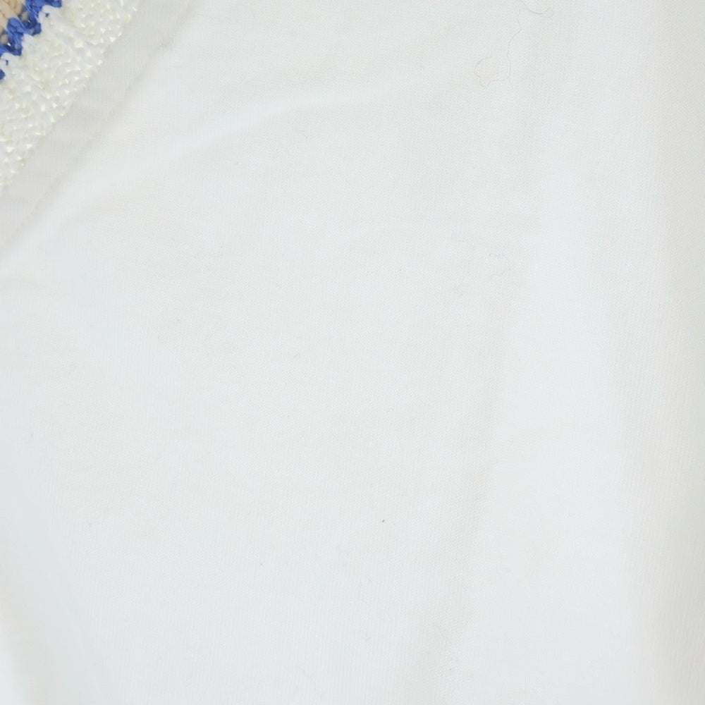 COOHEM(コーヘン) KNIT COMBI P/O ニットコンビ Vネック 半袖Tシャツ カットソー ホワイト 11-212-015