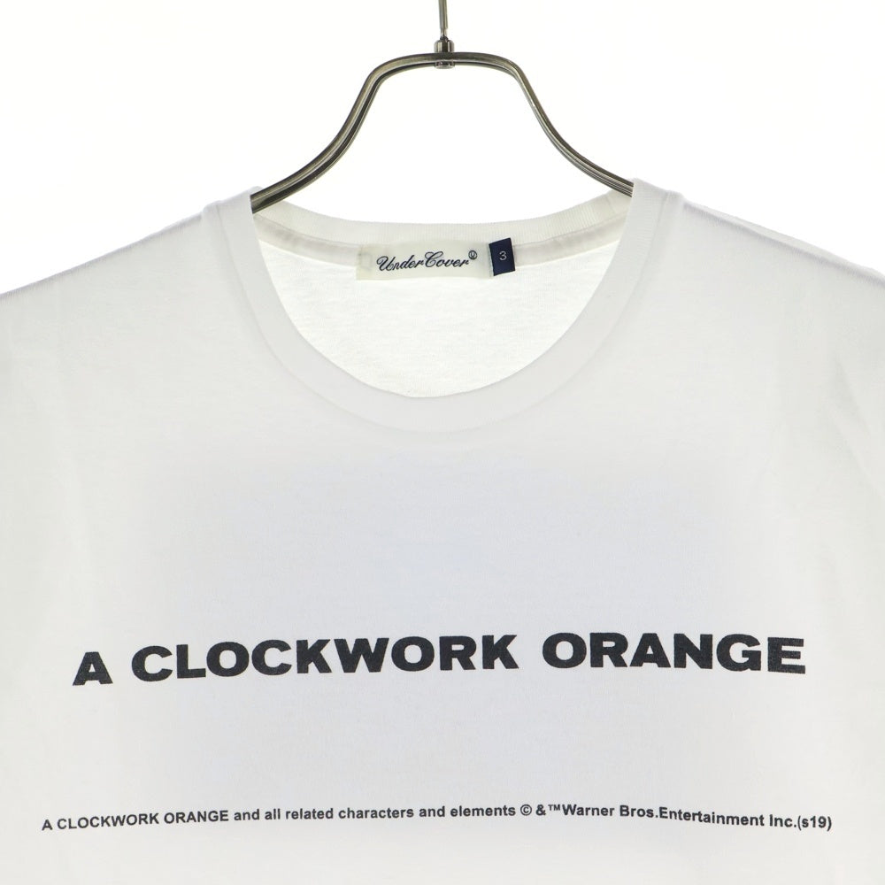 UNDERCOVER(アンダーカバー) ×A CLOCKWORK ORANGE アクロックワークオレンジ 両面プリント クルーネック 半袖Tシャツ カットソー ホワイト