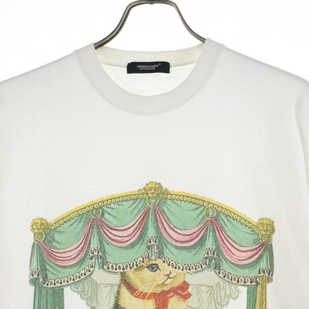 UNDERCOVER(アンダーカバー) 19SS Big Cat Tee ビッグキャット フロントプリント 半袖Tシャツ カットソー ホワイト UCW1892-1