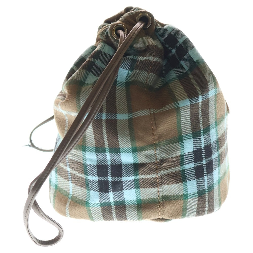 SCYE(サイ) Scotish Tartan Drawstring Bag スコティッシュタータンチェック ドローストリングバッグ ブラウン 3323-13340 レディース