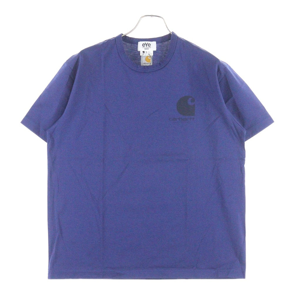eYe COMME des GARCONS JUNYA WATANABE MAN(アイ コム デ ギャルソン ジュンヤ ワタナベ マン) 22AW AD2022 ×CARHARTT カーハート フロントロゴプリント クルーネック 半袖Tシャツ WJ-T903