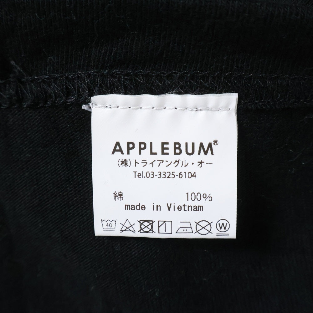 APPLEBUM(アップルバム) Doughboy ロングスリーブ Tシャツ 長袖 カットソー ブラック