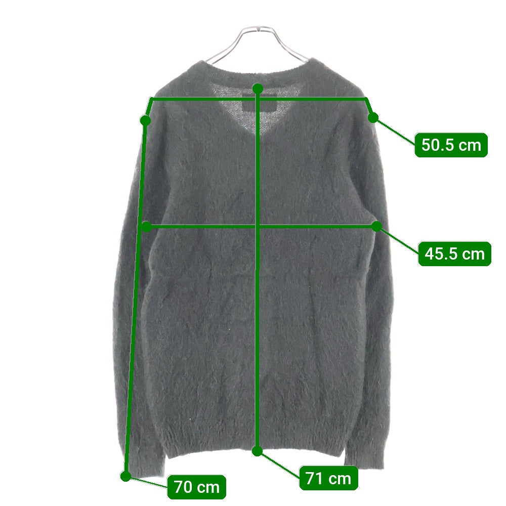 WACKO MARIA(ワコマリア) MOHAIR V NECK SWEATER モヘアVネックセーター カーキ