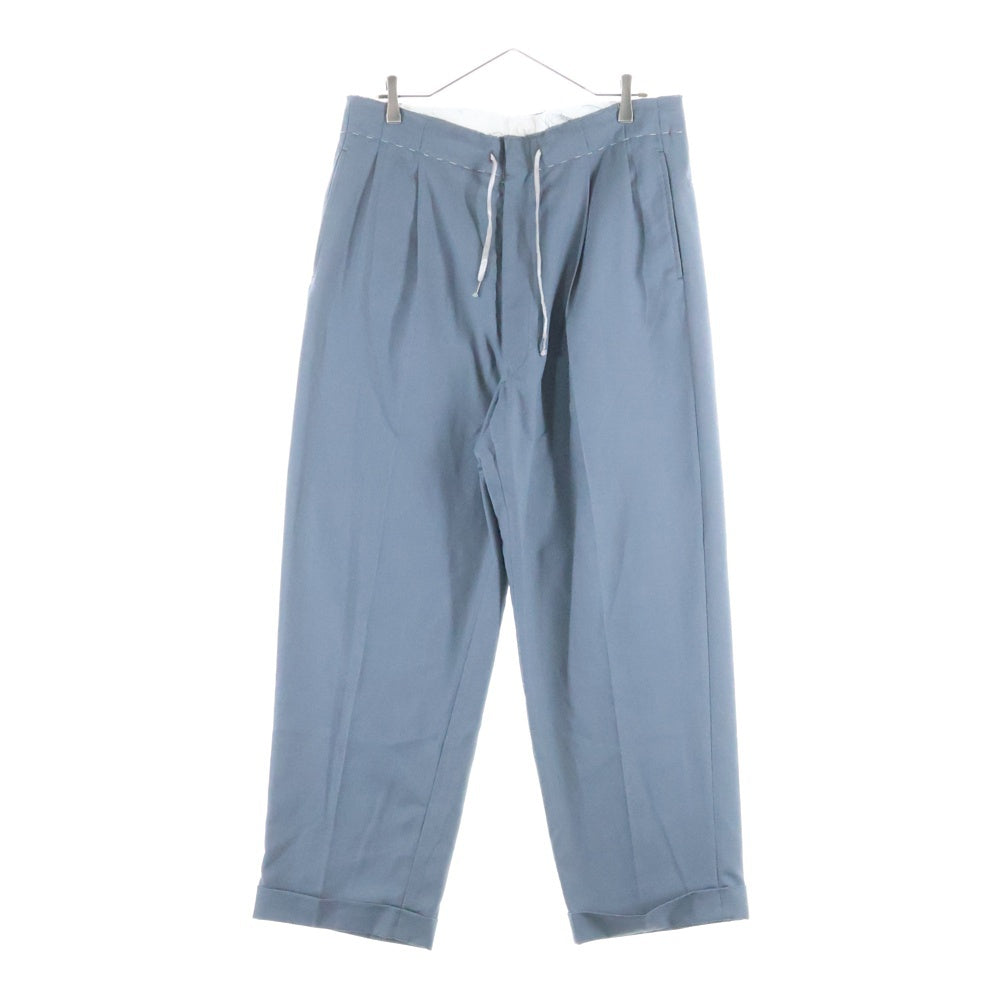 Maison Margiela(メゾンマルジェラ) 23SS WAIST STITCH PANTS ウェストステッチデザイン マルチポケット ジップアップ イージースラックスパンツ グレー S50KA0623 S52763