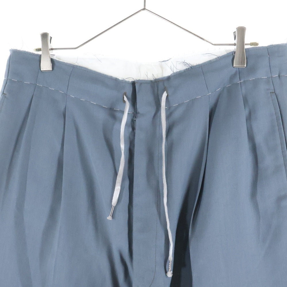 Maison Margiela(メゾンマルジェラ) 23SS WAIST STITCH PANTS ウェストステッチデザイン マルチポケット ジップアップ イージースラックスパンツ グレー S50KA0623 S52763