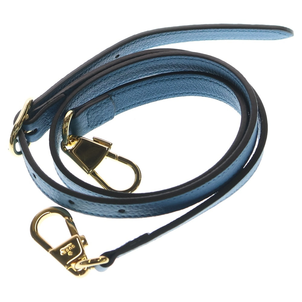 GUCCI(グッチ) ロゴエンボス レザー ラージトートバッグ ブルー 674837